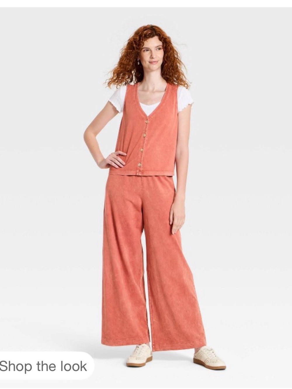Universal Thread highrise wide leg knit pull on pants AND matching top